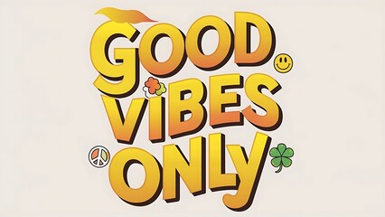 Good Vibes (T-shirt Design Motivational Quote, Illustartion,Typography)