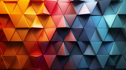 Fototapeta premium Abstract Triangle Geometrical Multicolored Background.