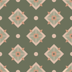 Earthy Elegance - Geometric Harmony in Seamless Patterns
