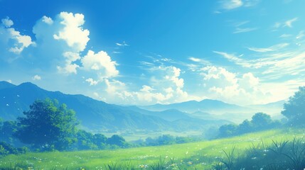 Picturesque Landscape with a Serene Atmosphere