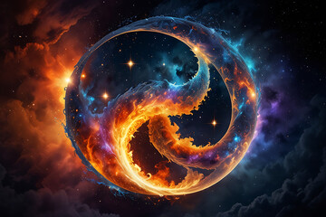 background with glowing lights