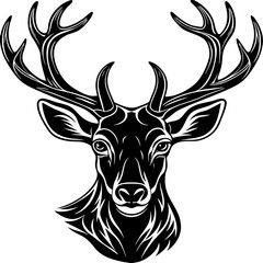 deer-head-silhouette-vector-art-illustration--deer