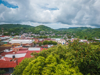 Fototapeta premium Ciudad de Boaco desde el mirador del Parque Centenario / Parque El Cerrito - Boaco, Nicaragua
