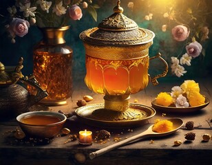 cup of tea and teapot