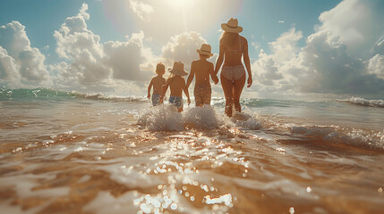 family photo from summer vacation