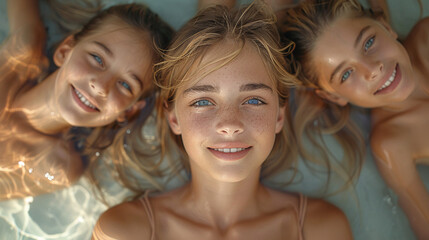 Fototapeta premium family photo from summer vacation