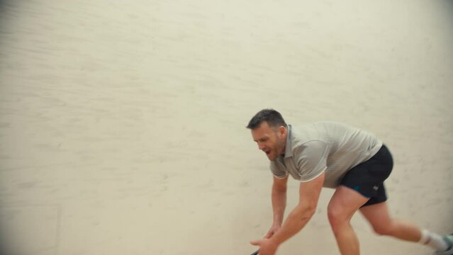 A player falls to the ground