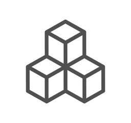 Abstract product related icon outline and linear vector.