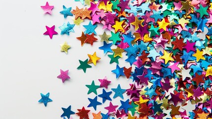 Festive Star Confetti Celebration