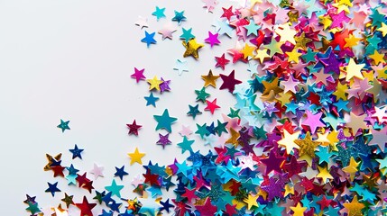 Festive Star Confetti Celebration