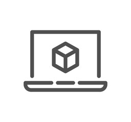 Abstract product related icon outline and linear vector.