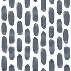 seamless pattern of intermittent strokes of watercolor paint on a white background
