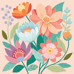 Flowers and pastel colors