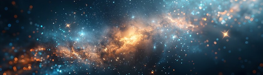 Fototapeta premium Stunning Deep Space Starscape Backdrop for Futuristic Product Presentation