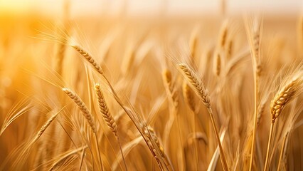 golden wheat field in summer