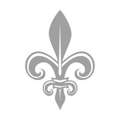 silhouette fleur de lis black color only