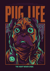 dog life artwork vector