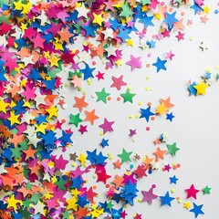 Festive Star Confetti Celebration