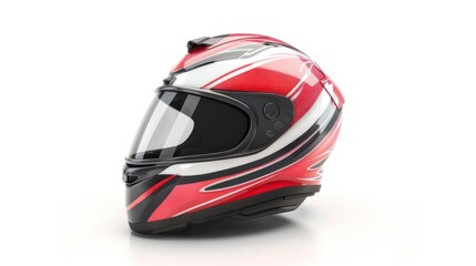 motorcycle helmet on white background