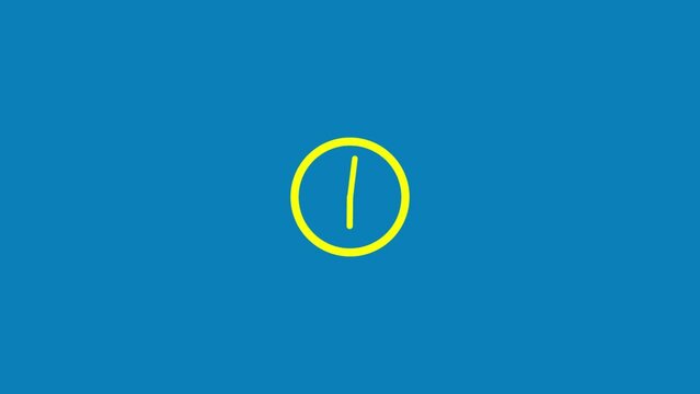 Animation time lapse of a clock.