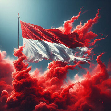 red and white flag