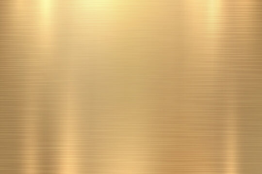 Gold metal texture with fine brush steel, vector background illustration.