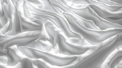 Obraz premium A commercial mockup of a white tshirt, perfectly laid out with subtle shadows and lighting that highlight its texture, suitable for showcasing designs in a professional manner