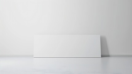 White plain display backdrop used for mockups branding and Corporate identity : Generative AI