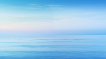 Obraz premium Serene Ocean at Dusk with Pastel Sky