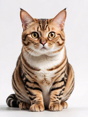 Striped Tabby Cat Portrait