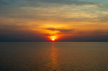 Horizon landscape view point panorama summer shore sea beach nobody wind wave cool holiday look calm big sunset sky twilight evening on day time nature tropical coast beautiful ocean water travel