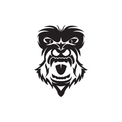 Gorilla head symbol logo icon,design vector illustration template