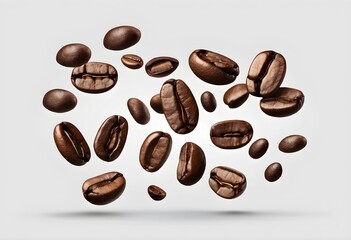 coffee beans on a white background