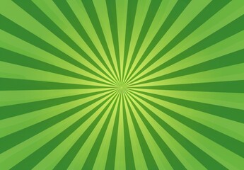Green background with rays of light, suitable for  for comic book poster or summer advertising banner template design