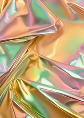 Crushed Foil Background: Vibrant Hues-AI-Generated