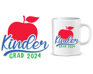 Back to school mug design vector, back to school, mug design, school vector