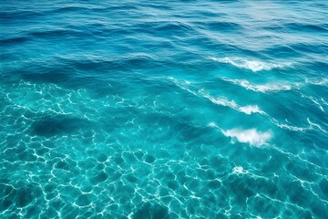 Obraz premium Beautiful turquoise blue ocean water surface