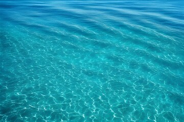 Fototapeta premium Beautiful turquoise blue ocean water surface
