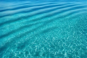 Fototapeta premium Beautiful turquoise blue ocean water surface