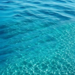 Obraz premium Beautiful turquoise blue ocean water surface