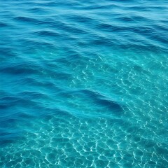 Beautiful turquoise blue ocean water surface