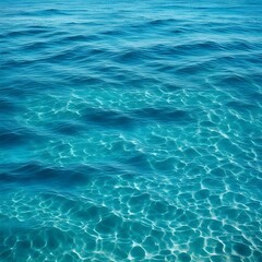 Fototapeta premium Beautiful turquoise blue ocean water surface