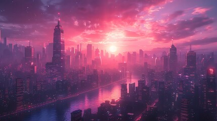 Fototapeta premium city skyline