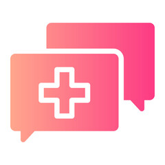Fototapeta premium diagnosis gradient icon