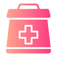 first aid kit gradient icon