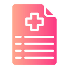 Obraz premium medical report gradient icon