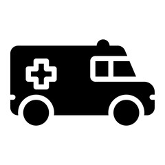 ambulance glyph icon © afif