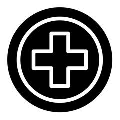 Fototapeta premium cross glyph icon