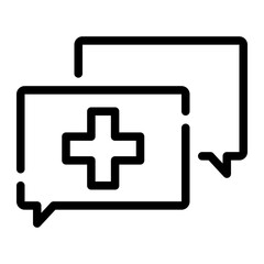 Fototapeta premium diagnosis line icon