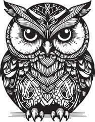 owl silhouette vacatur art illustration 